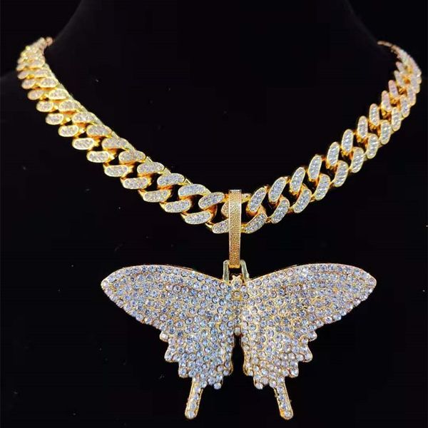 luxury big size butterfly men hiphop pendant necklace with 13mm miami cuban chain hip hop necklaces fashion for women jewelry gifts fashion, Silver
luxury big size butterfly men hiphop pendant necklace with 13mm miami cuban chain hip hop necklaces fashion for women jewelry gifts fashion, Silver