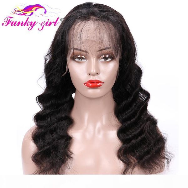 funky girl 360 lace frontal wig pre plucked with baby hair non-remy lace wigs brazilian body wave frontal human hair wigs, Black;brown
funky girl 360 lace frontal wig pre plucked with baby hair non-remy lace wigs brazilian body wave frontal human hair wigs, Black;brown