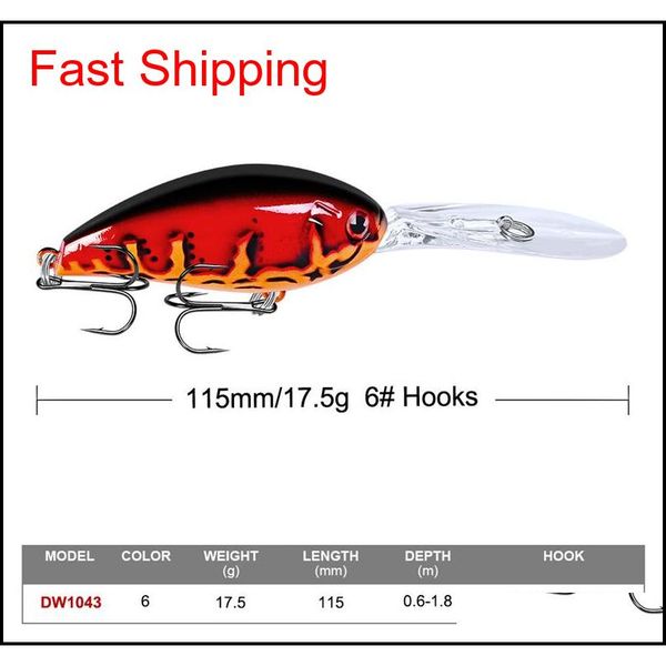 new long-lip deep diving crankbait wobbler laser fishing lure 17.5g 11.5cm large bill baitfish lifelike wobbli qylvrd yh_pack
new long-lip deep diving crankbait wobbler laser fishing lure 17.5g 11.5cm large bill baitfish lifelike wobbli qylvrd yh_pack