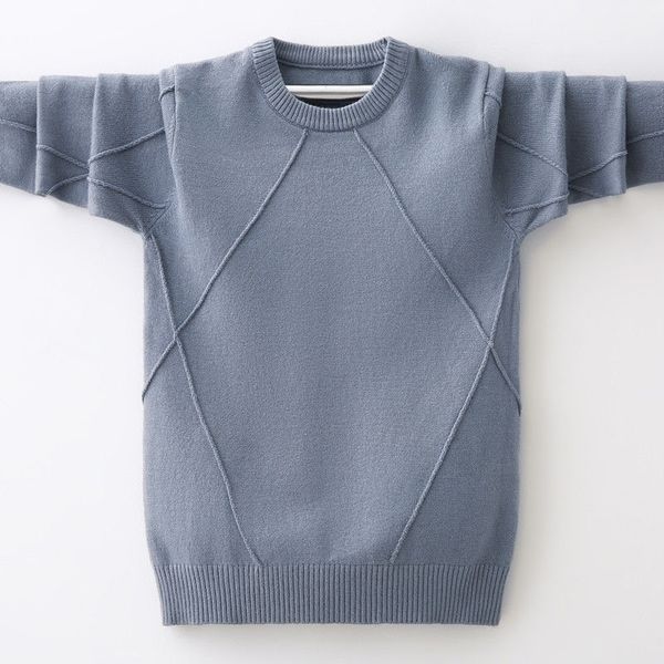 ins boys sweater 4-13 years spring and autumn round neck sweater children's clothing diamond stitching bottoming shirt 201109, Blue
ins boys sweater 4-13 years spring and autumn round neck sweater children's clothing diamond stitching bottoming shirt 201109, Blue