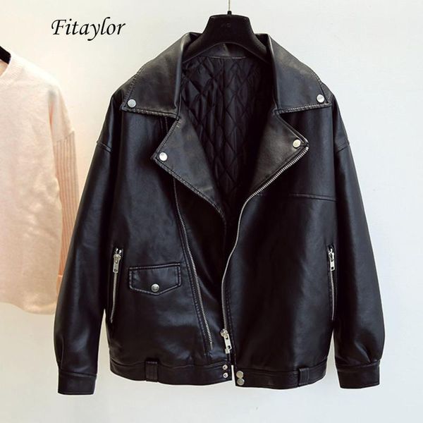 women's leather & faux fitaylor winter soft loose jackets women motorcycle zipper black punk thick cotton padded female outerwear
women's leather & faux fitaylor winter soft loose jackets women motorcycle zipper black punk thick cotton padded female outerwear