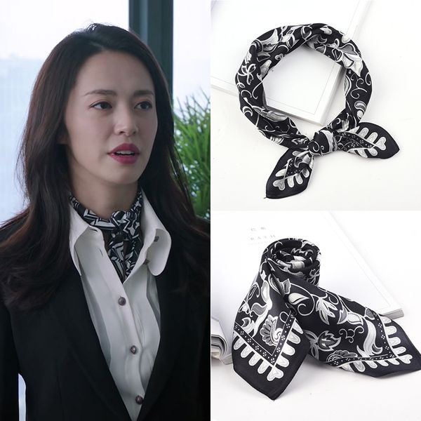 square silk scarves women's hair bands thin korean versatile small scarf decorated in spring autumn and, Blue;gray
square silk scarves women's hair bands thin korean versatile small scarf decorated in spring autumn and, Blue;gray