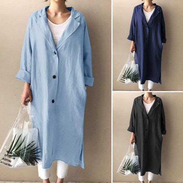 women's trench coats women autumn 2021 female denim blue fashion ladies zanzea casual solid turn down collar outwear oversize 5xl, Tan;black
women's trench coats women autumn 2021 female denim blue fashion ladies zanzea casual solid turn down collar outwear oversize 5xl, Tan;black