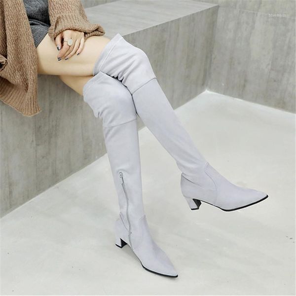 2020 women over the knee high boots fashion all match pointed toe winter shoes elegant all match women boots size 32-431, Black
2020 women over the knee high boots fashion all match pointed toe winter shoes elegant all match women boots size 32-431, Black