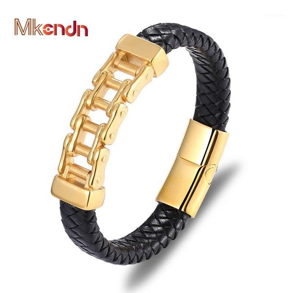 mkendn punk genuine leather bracelet men homme gold magnet buckle male bracelets jewelry gifts custom logo1, Golden;silver
mkendn punk genuine leather bracelet men homme gold magnet buckle male bracelets jewelry gifts custom logo1, Golden;silver