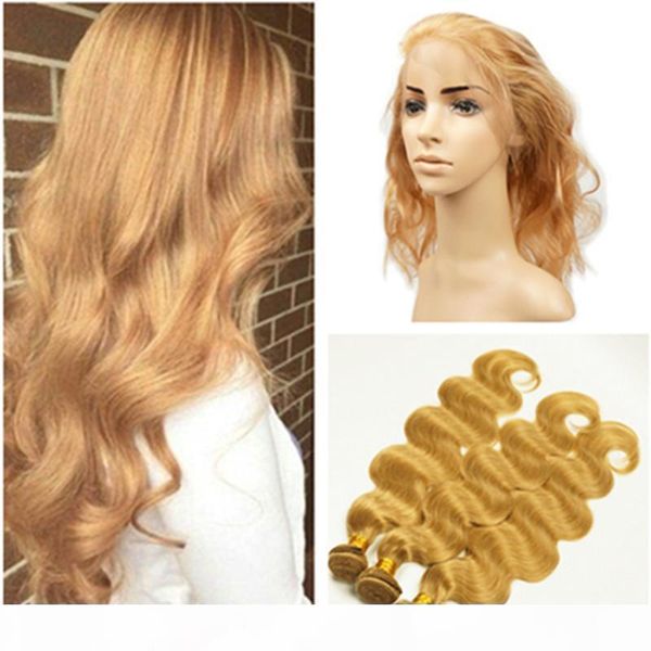 #27 honey blonde peruvian human hair weave bundles with 360 frontal strawberry blonde body wave 360 full lace closure 22.5x4x2" with bu, Black;brown
#27 honey blonde peruvian human hair weave bundles with 360 frontal strawberry blonde body wave 360 full lace closure 22.5x4x2" with bu, Black;brown