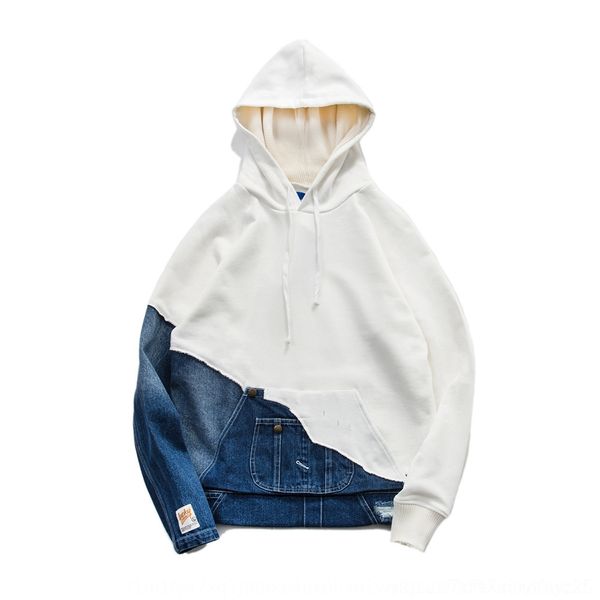 omb6q luoye 2020 sweater luoye mid autumn wash denim casual hooded sweater 0yfcf splicing jk03 men's, Black
omb6q luoye 2020 sweater luoye mid autumn wash denim casual hooded sweater 0yfcf splicing jk03 men's, Black
