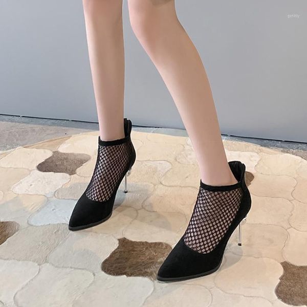 dress shoes fashion women platform pointed toe wedding party pumps black woman zip high heel 9cm breathable mesh boots ym-121
dress shoes fashion women platform pointed toe wedding party pumps black woman zip high heel 9cm breathable mesh boots ym-121