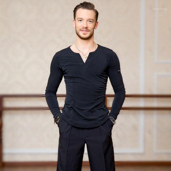 men's latin dance standard ballroom dancing practice clothes long sleeves v-neck shirt samba waltz dance t-shirts dl52331, Black;red
men's latin dance standard ballroom dancing practice clothes long sleeves v-neck shirt samba waltz dance t-shirts dl52331, Black;red