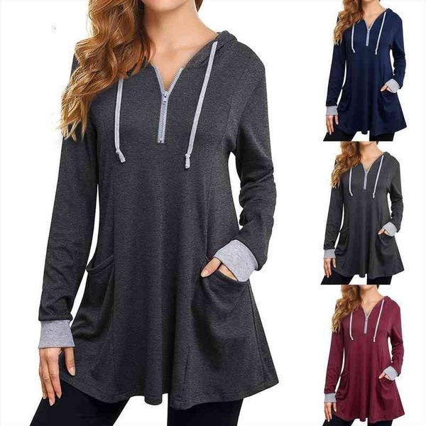 autumn women casual long sleeve tunic hoodie zip pocket sweatshirt pullover warm women sweatshirts lady fashion plus size 2xl, Black
autumn women casual long sleeve tunic hoodie zip pocket sweatshirt pullover warm women sweatshirts lady fashion plus size 2xl, Black