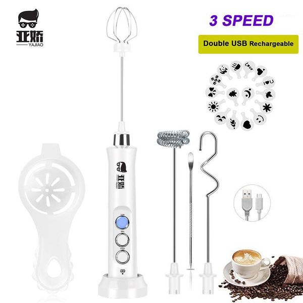 yajiao rechargeable milk frother handheld electric blender 3 speed for coffee latte cappuccino chocolate1
yajiao rechargeable milk frother handheld electric blender 3 speed for coffee latte cappuccino chocolate1