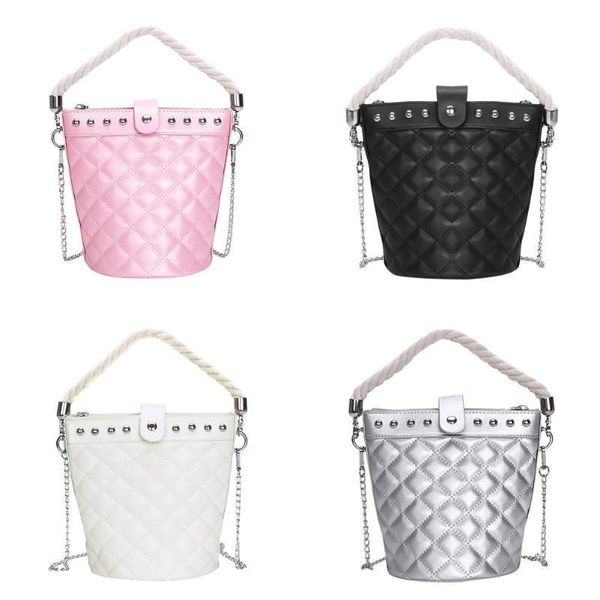 creative diamond plaid bags stylish trash can women shoulder bag pu leather chain crossbody handbags chain messenger bag
creative diamond plaid bags stylish trash can women shoulder bag pu leather chain crossbody handbags chain messenger bag