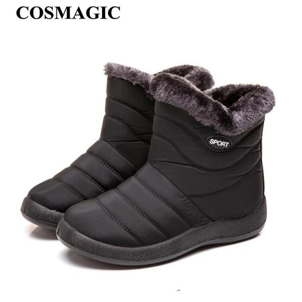 cosmagic 2020 new winter women non-slip ankle snow boots trekking waterproof sneaker hiking zipper warm faux fur botas mujer, Black
cosmagic 2020 new winter women non-slip ankle snow boots trekking waterproof sneaker hiking zipper warm faux fur botas mujer, Black