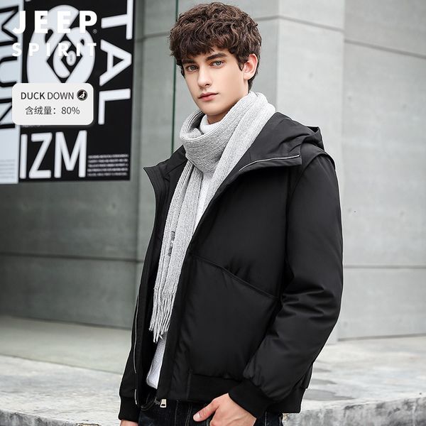 80 2020 new down short young winter hooded jacket men's and women's same, Black;brown
80 2020 new down short young winter hooded jacket men's and women's same, Black;brown