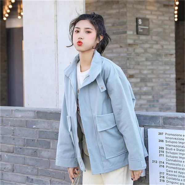 2021 new new ladies spring and autumn fashion all-match korean release work done with retro solid jacket tools h00179 c5yd, Black;brown
2021 new new ladies spring and autumn fashion all-match korean release work done with retro solid jacket tools h00179 c5yd, Black;brown
