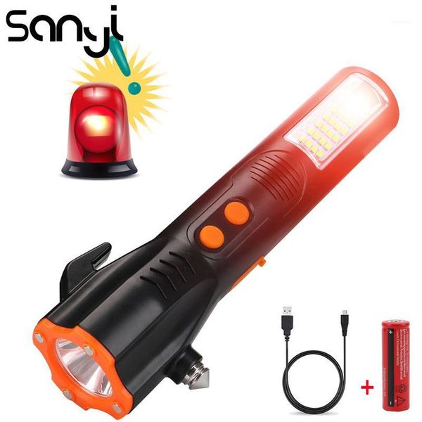 sanyi multi functional car safety emergency escape hammer with led light window breaker usb warning torch light1
sanyi multi functional car safety emergency escape hammer with led light window breaker usb warning torch light1