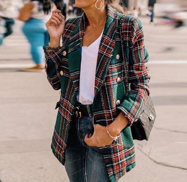 plaid jacket winter autumn women casual suit coat business long sleeve jacket outwear office ladies fashion plus size slim coat, Black;brown
plaid jacket winter autumn women casual suit coat business long sleeve jacket outwear office ladies fashion plus size slim coat, Black;brown