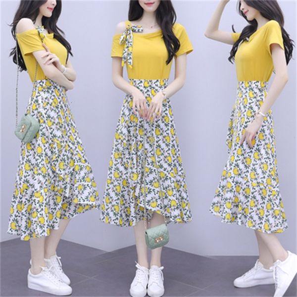 yellow of two and floral fashion feminine sets outfits with skirt femme deux pieces b7w5, White
yellow of two and floral fashion feminine sets outfits with skirt femme deux pieces b7w5, White