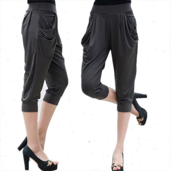 large size 5xl 6xl 7xl 8xl calf length pants summer breeches women soft silk stretch pants plus size harem trousers capri female, Black;white
large size 5xl 6xl 7xl 8xl calf length pants summer breeches women soft silk stretch pants plus size harem trousers capri female, Black;white
