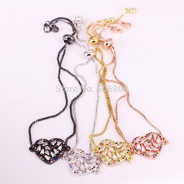 6pcs zyz-b5224 mix color heart zirconia connector bracelets for women pave cz bracelet jewelry, Golden;silver
6pcs zyz-b5224 mix color heart zirconia connector bracelets for women pave cz bracelet jewelry, Golden;silver