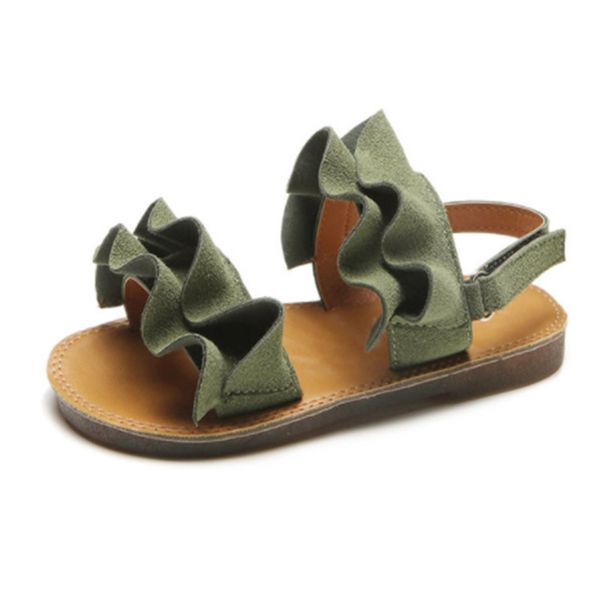 2019 toddler baby girls children sandal sandals peep-toe kids children princess sandals shoes beach sandales size 21-35 1007, Black;red