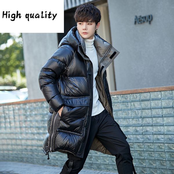 jacket down men's medium length plush thickening new winter coat of 2020 korean version cool and warm hood, Black
jacket down men's medium length plush thickening new winter coat of 2020 korean version cool and warm hood, Black