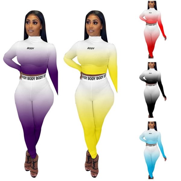 body women's letters printing tracksuit long sleeve tees + leggings pants two-piece clothes suits casual sportswear s-xxl g20102, White
body women's letters printing tracksuit long sleeve tees + leggings pants two-piece clothes suits casual sportswear s-xxl g20102, White