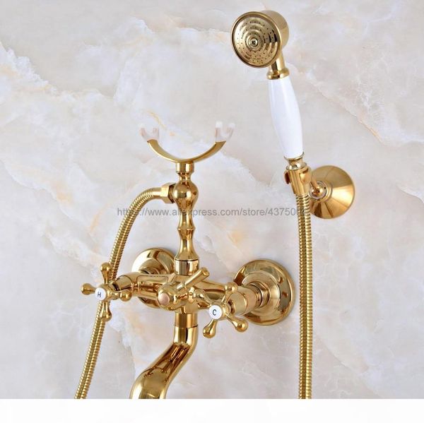 wall mounted bathtub faucet gold color brass tub sink faucet telephone style bathroom bath shower set with handshower nna921
wall mounted bathtub faucet gold color brass tub sink faucet telephone style bathroom bath shower set with handshower nna921