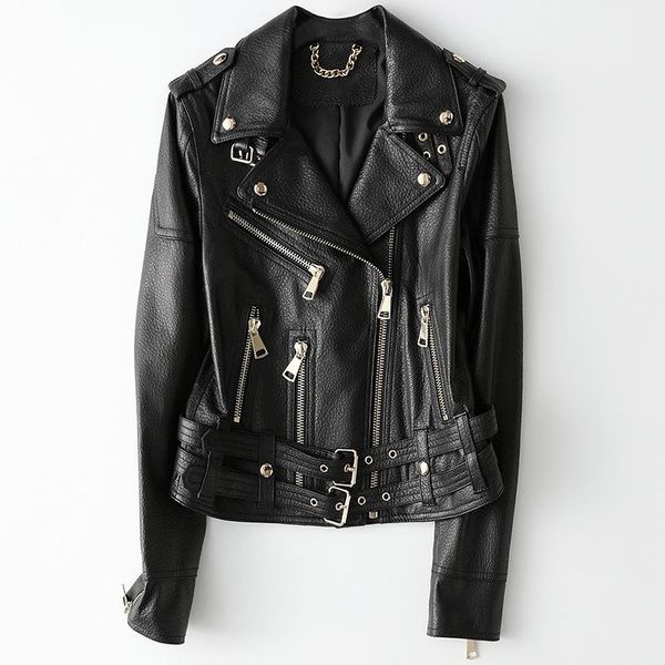 spring autumn sheep leather jacket short women's coat black casual real sheepskin locomotive style jackets outwear
spring autumn sheep leather jacket short women's coat black casual real sheepskin locomotive style jackets outwear