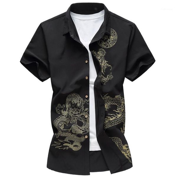 chinese style bronzing dragon pattern luxury short sleeve shirt summer new camisa masculina boutique men shirt -7xl1, White;black
chinese style bronzing dragon pattern luxury short sleeve shirt summer new camisa masculina boutique men shirt -7xl1, White;black
