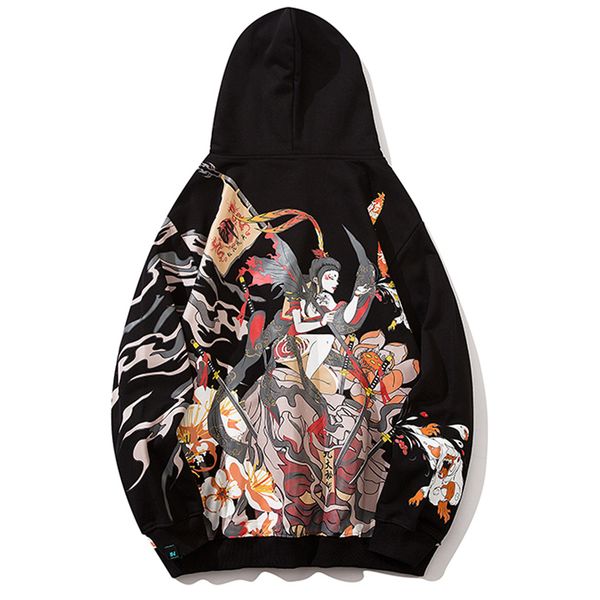 2021 new japanese style samurai girl print harajuku hip hop streetwear hoodie loose sweatshirt long sleeve cotton autumn fleece 0ivz, Black
2021 new japanese style samurai girl print harajuku hip hop streetwear hoodie loose sweatshirt long sleeve cotton autumn fleece 0ivz, Black