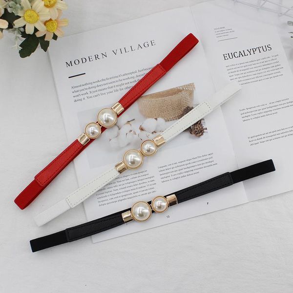 belts women casual high-elastic pearl decoration buckle belt for dress cummerbund femew, Black;brown
belts women casual high-elastic pearl decoration buckle belt for dress cummerbund femew, Black;brown
