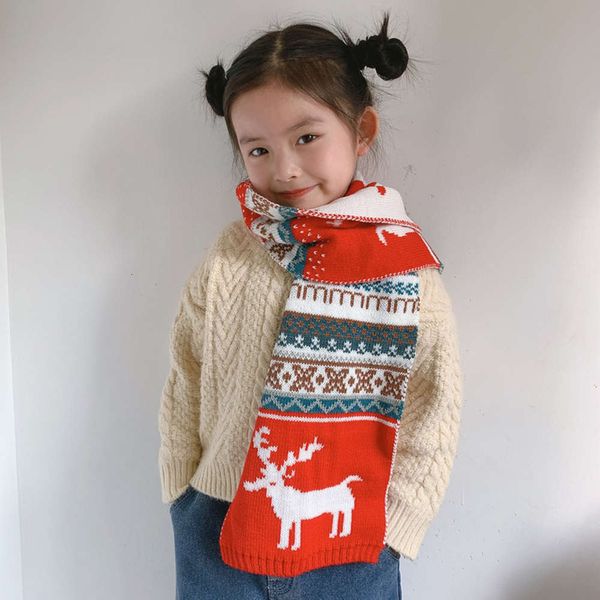 christmas ins same reindeer children's knitting winter color matching lovely comfortable warm long scarf fashion, Red;brown
christmas ins same reindeer children's knitting winter color matching lovely comfortable warm long scarf fashion, Red;brown