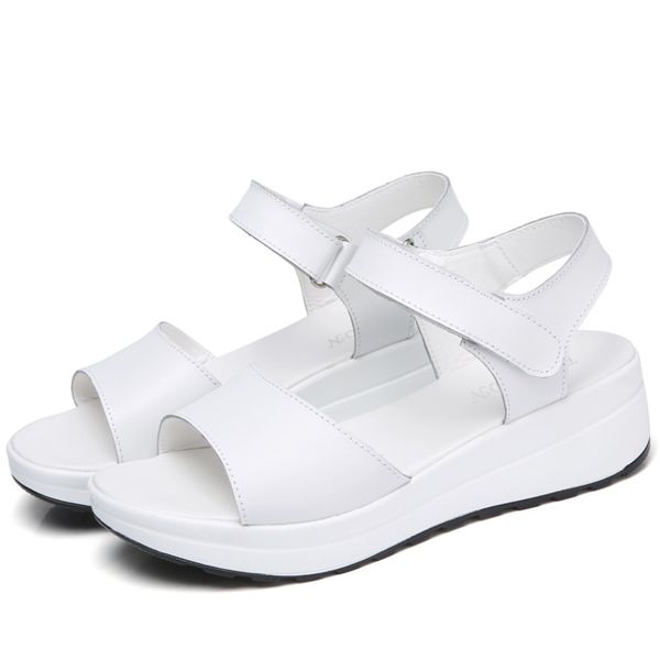 genuine leather women sandals shoes platform ladies white sneakers sandals shoe summer open toe fashion high heel footwear c0202, Black
genuine leather women sandals shoes platform ladies white sneakers sandals shoe summer open toe fashion high heel footwear c0202, Black