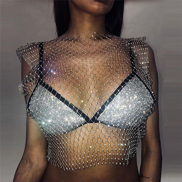tl6sd 2019 mesh vest hollow diamond vest diamond out nightclub tiaodi women's 951, Black;white
tl6sd 2019 mesh vest hollow diamond vest diamond out nightclub tiaodi women's 951, Black;white