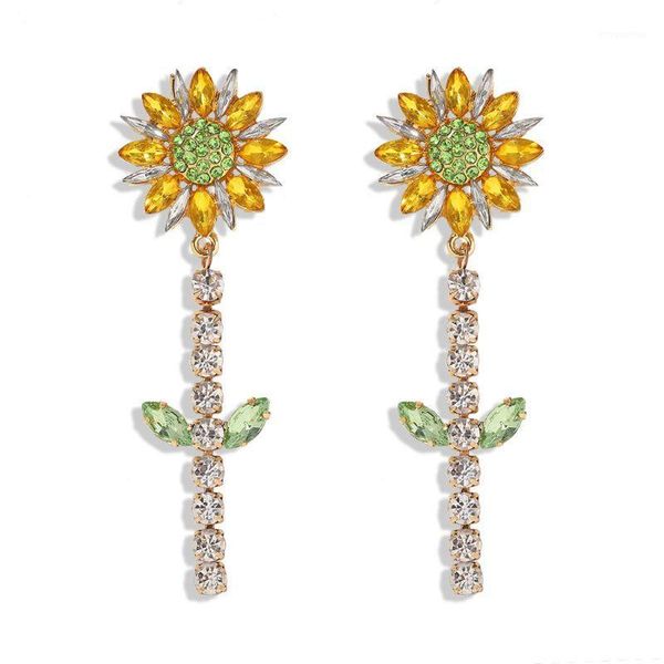bohemia sunflower tassel dangle earrings women shiny crystal flower drop earring m0xf1, Silver
bohemia sunflower tassel dangle earrings women shiny crystal flower drop earring m0xf1, Silver