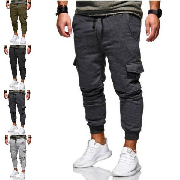 men's pants 2021 casual men solid sport long high waist tracksuit fitness workout joggers pockets gym trousers, Black
men's pants 2021 casual men solid sport long high waist tracksuit fitness workout joggers pockets gym trousers, Black