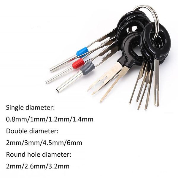 11 pcs auto car plug circuit board wire harness terminal extraction pick connector crimp pin back needle remove tool
11 pcs auto car plug circuit board wire harness terminal extraction pick connector crimp pin back needle remove tool