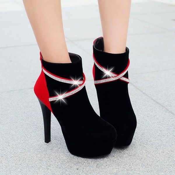 white mid-calf boots shoes booties woman 2020 low heel boots-women winter footwear round toe short mid calf high heel, Black
white mid-calf boots shoes booties woman 2020 low heel boots-women winter footwear round toe short mid calf high heel, Black