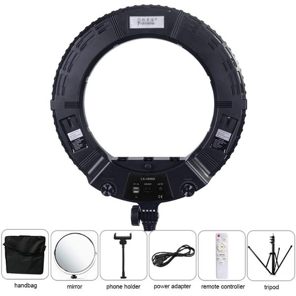flash heads selfie ring light with tripod 18 inch yidoblo lx-480sii led video studio for phone camera youtube makeup
flash heads selfie ring light with tripod 18 inch yidoblo lx-480sii led video studio for phone camera youtube makeup