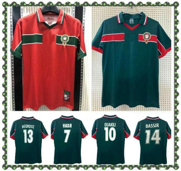 1998 morocco retro soccer jersey 98 99 maroc hadji bassir ouakili neqrouz abrami vintage classic old football shirt, Black;yellow
1998 morocco retro soccer jersey 98 99 maroc hadji bassir ouakili neqrouz abrami vintage classic old football shirt, Black;yellow