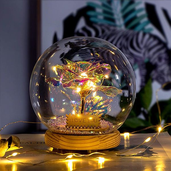 enchanted rose gold rose in glass dome with led lights romantic home decor valentine's day gift
enchanted rose gold rose in glass dome with led lights romantic home decor valentine's day gift