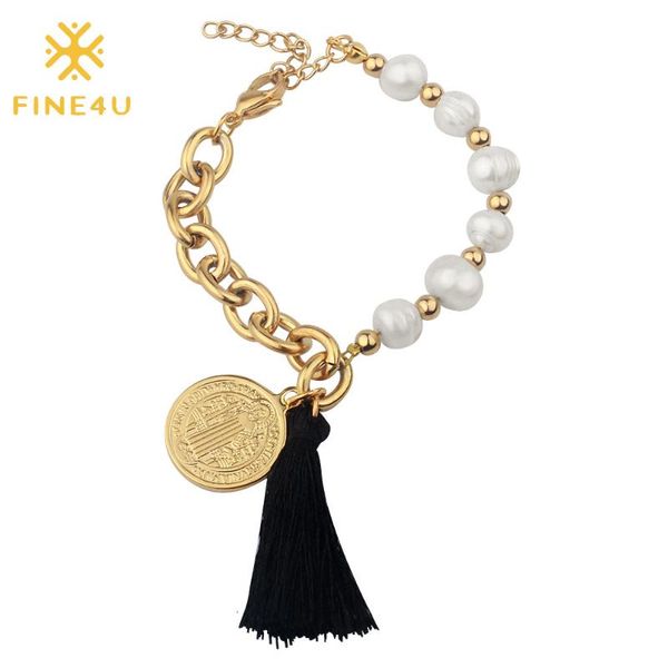 charm bracelets fine4u b175 religious jesus charms bracelet with tassel stainless steel chain pearl beaded for christian jewelry, Golden;silver
charm bracelets fine4u b175 religious jesus charms bracelet with tassel stainless steel chain pearl beaded for christian jewelry, Golden;silver