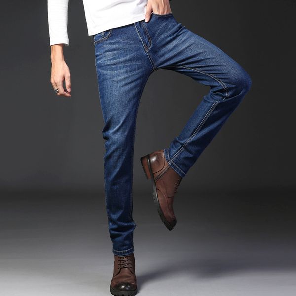 2021 new stretch jeans men's straight fit large business casual youth pants batch, Blue
2021 new stretch jeans men's straight fit large business casual youth pants batch, Blue
