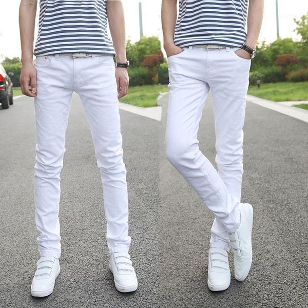 bobo 2020 thin man white jeans cultivate one's morality little pencil pants tide stretch denim trousers1, Blue
bobo 2020 thin man white jeans cultivate one's morality little pencil pants tide stretch denim trousers1, Blue