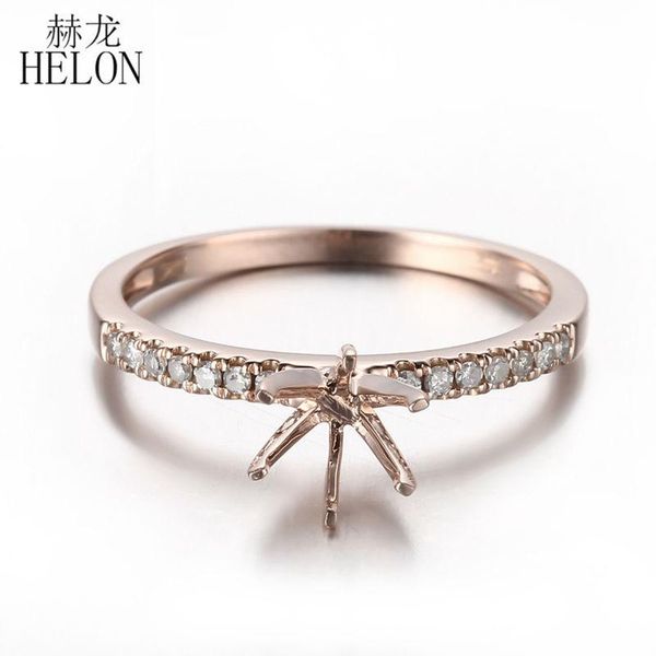 helon 5.75-6.5mm round solid 10k rose gold pave natural diamonds semi mount ring women fine jewelry engagement wedding ring, Golden;silver
helon 5.75-6.5mm round solid 10k rose gold pave natural diamonds semi mount ring women fine jewelry engagement wedding ring, Golden;silver