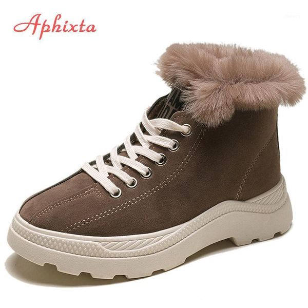 aphixta women's winter ankle boots female lace-up platform snow boot ladies plush warm sneakers casual flat shoes woman footwear1, Black
aphixta women's winter ankle boots female lace-up platform snow boot ladies plush warm sneakers casual flat shoes woman footwear1, Black