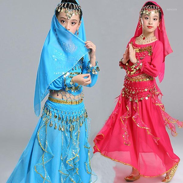 5pc/set girl belly dance costumes for kids dance costumes children performance danza kid stage belly dancing1, Black;red
5pc/set girl belly dance costumes for kids dance costumes children performance danza kid stage belly dancing1, Black;red