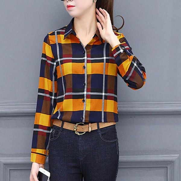 women's blouses & shirts blouse women fashion plaid shirt business lattice printing long sleeve lapel, White
women's blouses & shirts blouse women fashion plaid shirt business lattice printing long sleeve lapel, White