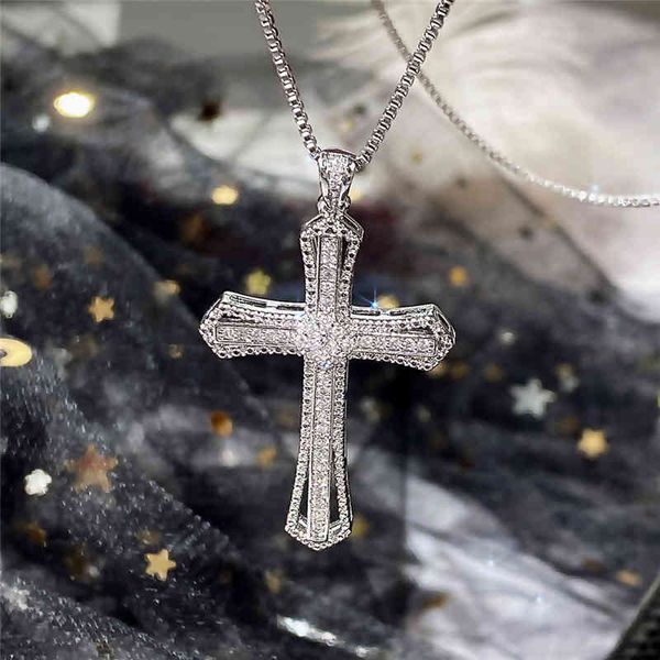 huitan hip hop cross necklace for women with dazzling cz stone luxury silver color cool neck accessories party trendy jewelry
huitan hip hop cross necklace for women with dazzling cz stone luxury silver color cool neck accessories party trendy jewelry